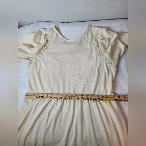 Who What Wear Cream Cottagecore Cotton Maxi Dress sz L - Picture 5 of 9